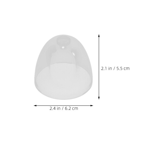 12pcs Baby Bottle Lid Transparent Plastic Dustproof Covers 1