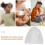 12pcs Baby Bottle Lid Transparent Plastic Dustproof Covers 7