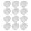 12pcs Baby Bottle Lid Transparent Plastic Dustproof Covers 10