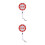 2Pcs Lightweight Double-Sided LED Traffic Stop Paddle Safety Baton 6