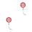 2Pcs Lightweight Double-Sided LED Traffic Stop Paddle Safety Baton 9