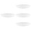 4Pcs Transparent Glass Plate Tea Cup Mat Elegant Design 8
