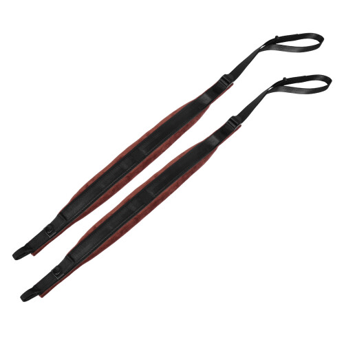 4Pcs Coffee Accordion Straps Velvet Adjustable Secure Fit