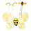 1Ensemble Costume D'abeille Bébé DIY Ailes Et Bandeau 1