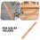 2Pcs Wooden Ruler Double Scale for Classroom Sewing Tailoring Beige 6