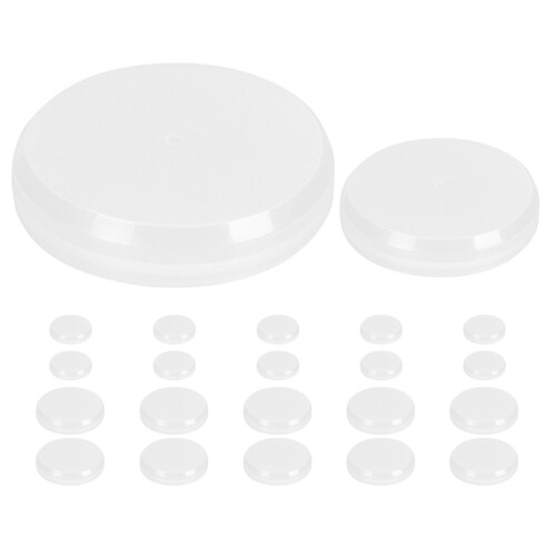 120Pcs White Plastic Gallon Drum Lids Bucket Covers Durable Seal Caps