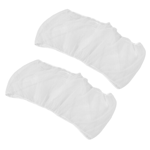 4Pcs Easy Install Bird Cage Cover White Mesh Seed Catchers Protector 2