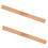 2Pcs Wooden Ruler Double Scale for Classroom Sewing Tailoring Beige 10