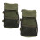 2Pcs Green Fabric Action Figures Backpack for 1/6 Soldier Figure Decor 1