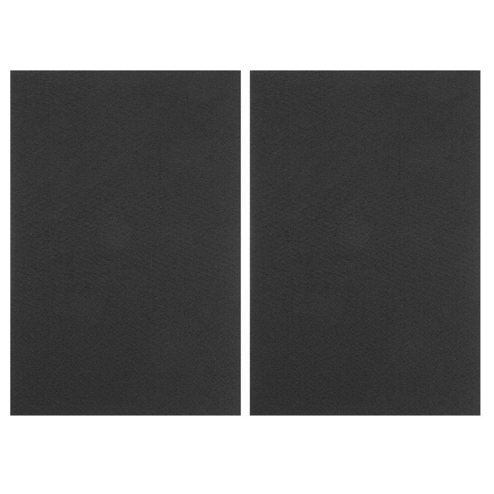 2Pcs Fireproof Carbon Felt Welding Blanket Heat Protection Pad Black 3673383788918