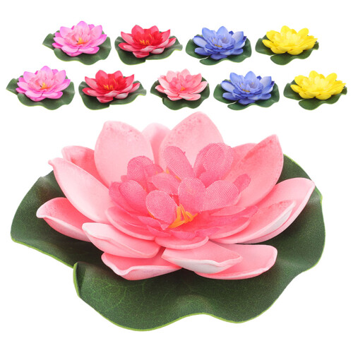 30Pcs Eva Artificial Floating Lotus Leaves Multi- Tank Decor 1
