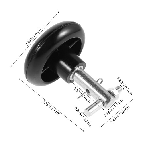 Ergonomic Black Fireplace Door Handle for Home Heating 1