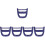 5Pcs Blue Plastic Replacement Handles for Cart Wagon Ergonomic Grip 7