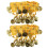 4Paires Bracelets Pour Danse Du Ventre, Avec Pièces 1