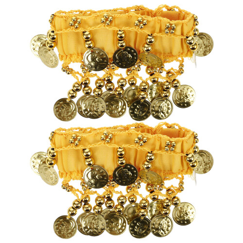 4Paires Bracelets Pour Danse Du Ventre, Avec Pièces
