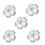 15Pcs Exquisite Silver Multi-Function Buttons for Knitting and Sewing 1