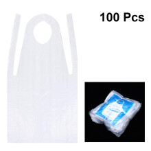 500Pcs Transparent Disposable Aprons Waterproof Pe Plastic for Cooking