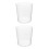 2pcs Simple Desktop Fish Tank Fish Bowl Transparent Plastic 7