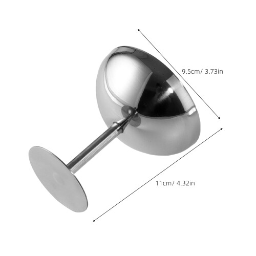 4Pièces Coupelles Inox Élégantes Argentées Pour Desserts Sauces 2