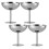 4Pièces Coupelles Inox Élégantes Argentées Pour Desserts Sauces 10