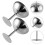 4Pièces Coupelles Inox Élégantes Argentées Pour Desserts Sauces 11