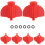 6Pcs Lightweight ABS Arrow Vane Protector Covers for Archery Practice 9