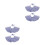 4Pcs Multi Cloth Basket Liners Reusable Fabric Inserts for Home Use 4
