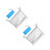 2Pcs Foldable Aluminum Camping Blanket Waterproof Moistureproof Silver 4