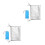 2Pcs Foldable Aluminum Camping Blanket Waterproof Moistureproof Silver 6