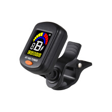 Guitar Clip-On Tuner with Color LCD Display, Portable, Accurate, 7.5x4.5x3cm