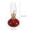 Rote Retro Öl-Lampe Keramik Mit Laterne Windfest Indoor 2