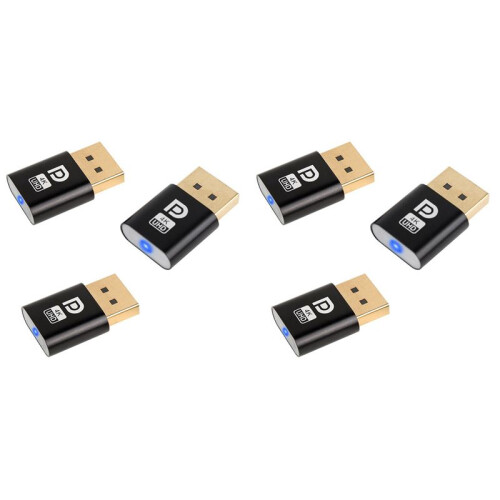 4K  Dummy Plug DP Virtuele Display Adapter DP Dummy Plug EDID Headless  Emulator Accessoires voor PC 6 Stuks