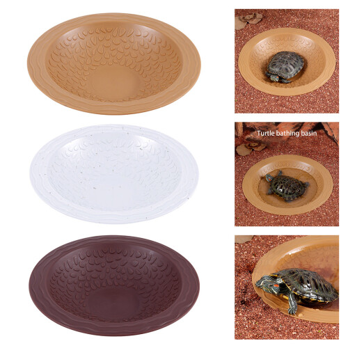 MultiFunctional Reptiles Water Dish Deep-brownish yellow 2