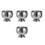 4Sets Stainless Steel Cream Bowls Multipurpose Storage Cups 9