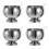 4Sets Stainless Steel Cream Bowls Multipurpose Storage Cups 10