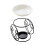 Ceramic Essential Oil Burners Wax Melt Burners-Black 1