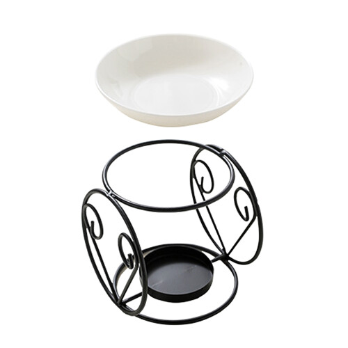 Ceramic Essential Oil Burners Wax Melt Burners-Black