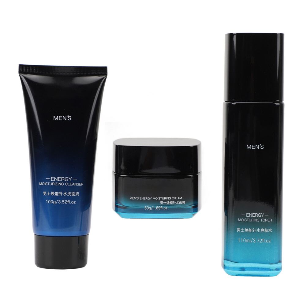 Cream Men Hydrating Skincare Set Â 100G Cleanser, 110Ml Toner & 50G Facial