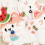 Adorable Rabbit Sew Release Embroidered Patches 6Pcs Fabric 5