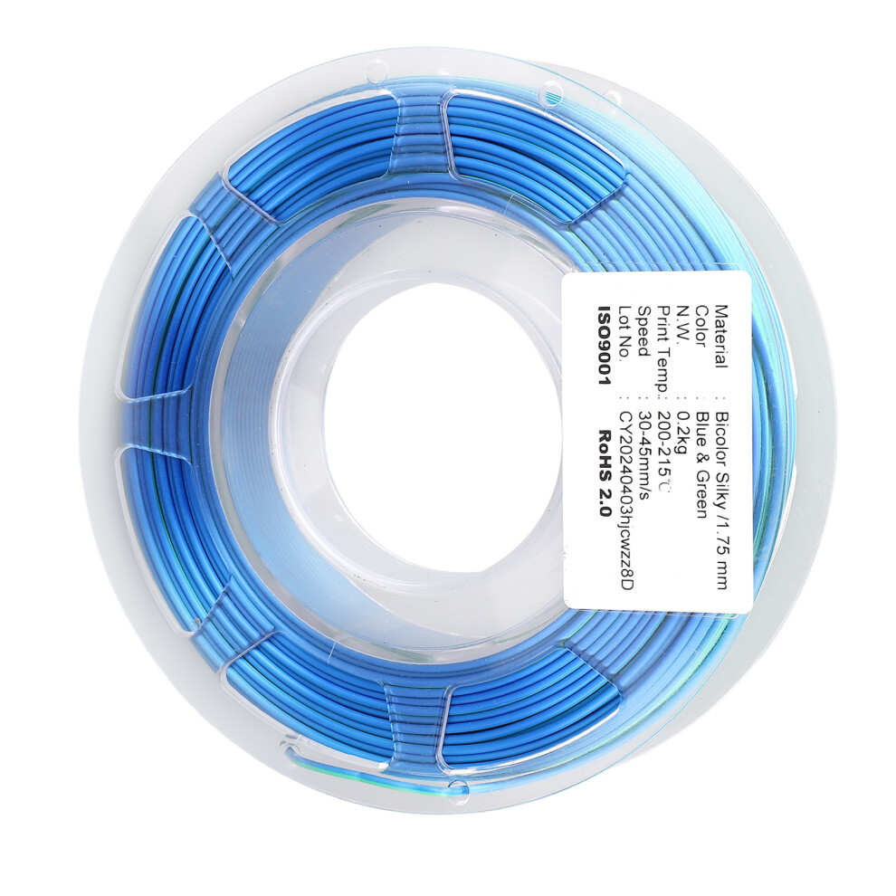 1.75Mm Pla Dual Colour Filament 200G Blue/Green