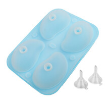 Nonstick 4 Section Mangoes Cake Molds Food Safe Silicone