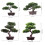 Realistic Faux Miniature Tree Decoration Plastic-Double layer 2