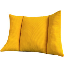 Oreiller de soutien lombaire orthopédique, coussin de-jaune vif