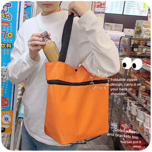 Sac de courses étanche, chariot utilitaire pliable et-Rouge 1