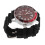 Luminescent Automatic Rotating Bezel Men’s Watch, Silver-Red, 42mm 15