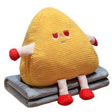 Oreiller en peluche douce de qualité supérieure 3 en 1,-orange1
