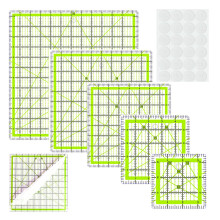 Règle de couture en acrylique transparent, modèles de-Vert