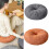 Coussin de sol Pouf rond en coton PP, coussin-blanc cassé1 50cm 2