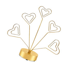 Heart/Round Shaped Photo Frame Tree With 5 Branch-Gold love