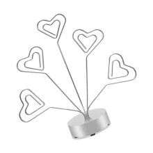 5 Branch Photo Note Organiser Tree Stable Round-Silver love